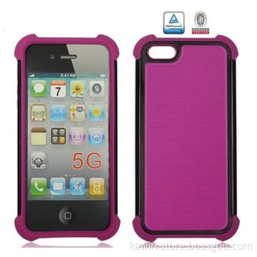 Triple Combo 3-in-1 TPU + PC + Silicone Cover for Apple iPhone 5G